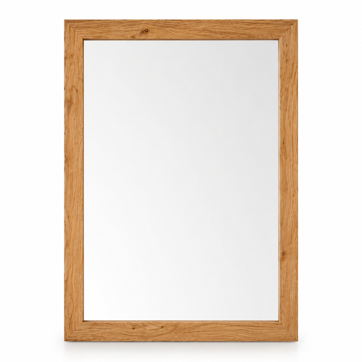 Wall mirror oak wood frame