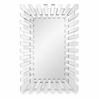 Wall mirror sunburst ornate glass silver