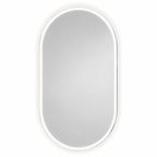 LED bathroom mirror oval frameless backlit