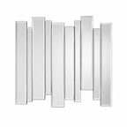 Abstract Sculptural Bevelled Glass Wall Mirror