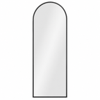 Full length mirror arched aluminium alloy frame black