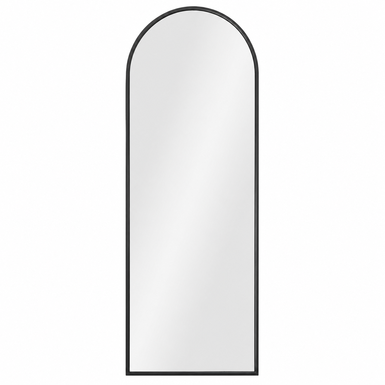 Full length mirror arched aluminium alloy frame black