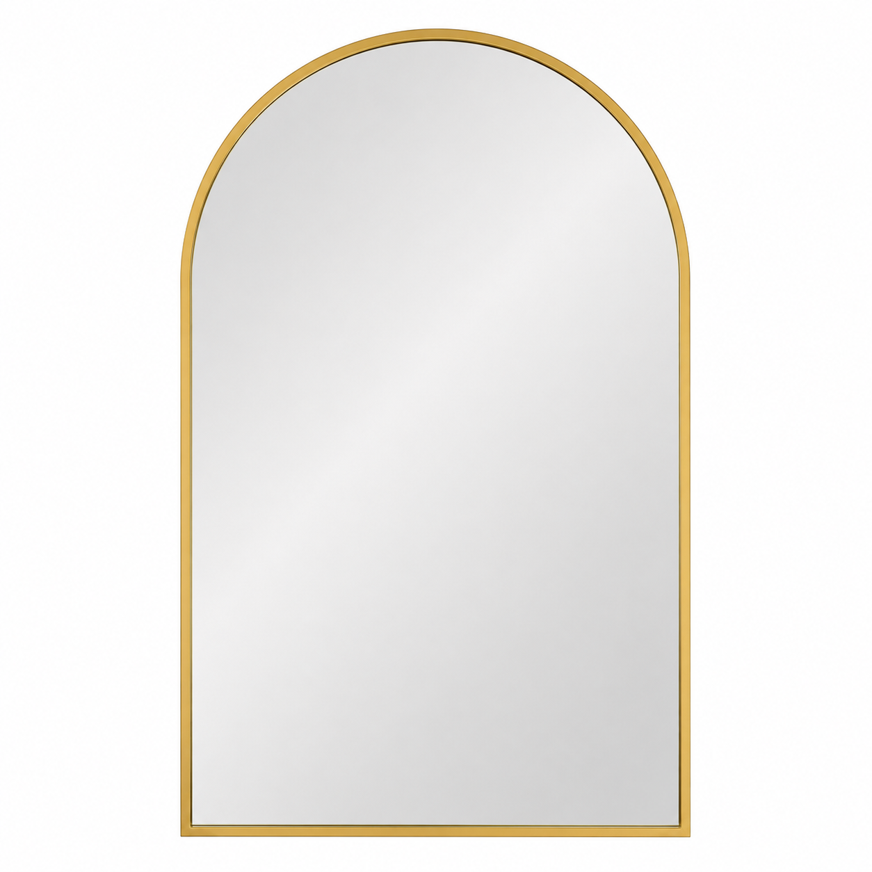 Wall mirror arched aluminium alloy frame