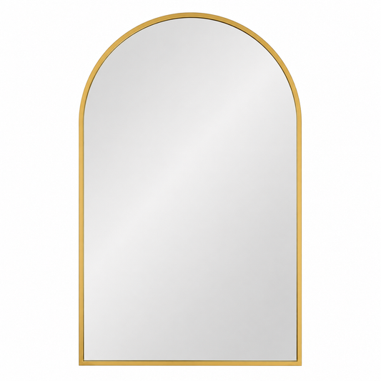 Wall mirror arched aluminium alloy frame