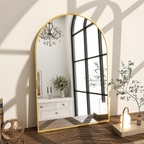 Wall mirror arched aluminium alloy frame