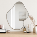 Wall mirror modern silver frame